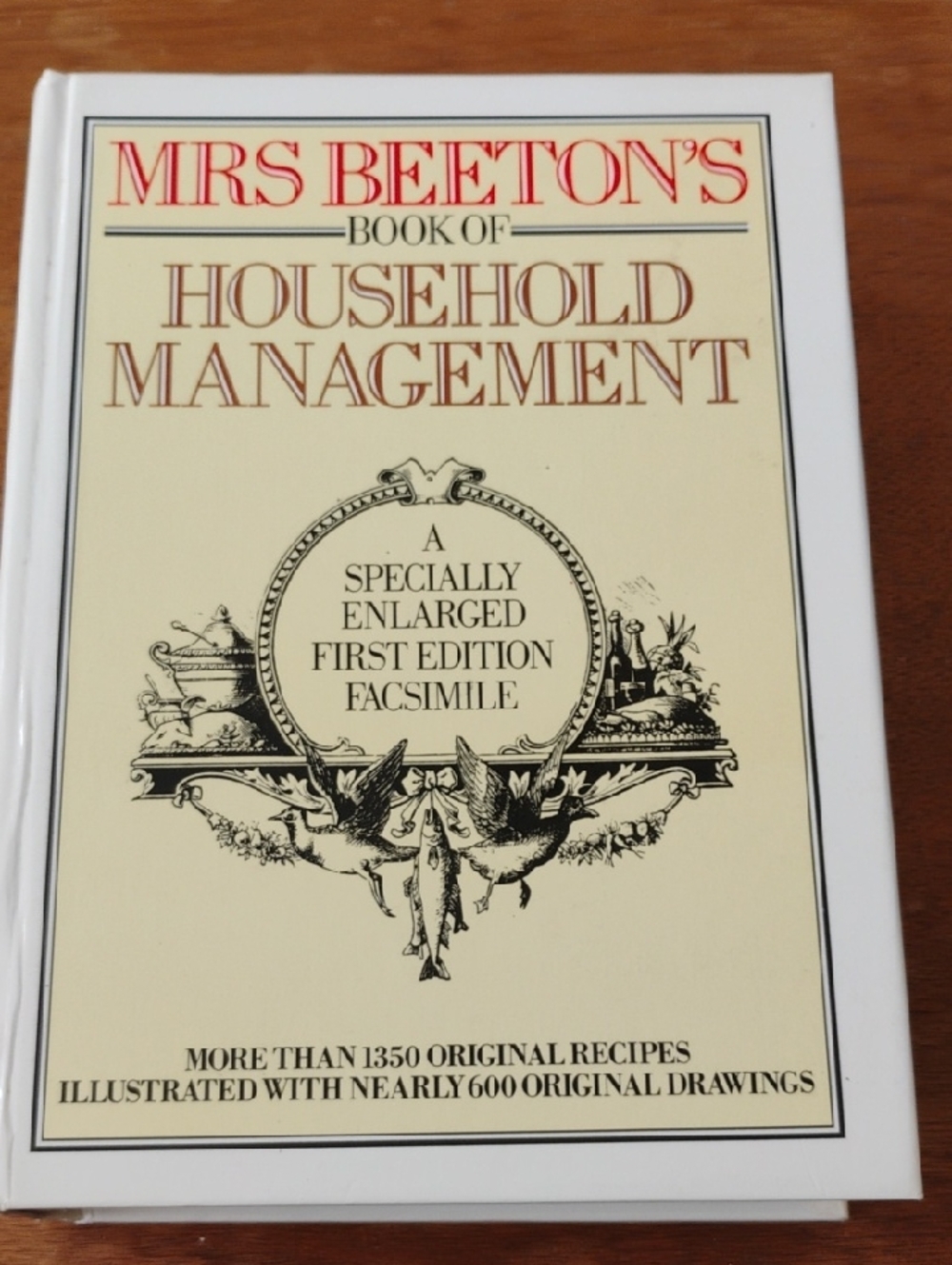 Mrs Beeton's Book of Household Management - Cream & Red Cover